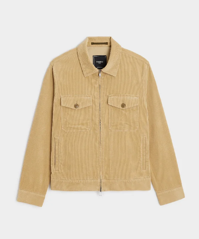 Corduroy Station Jacket in Desert Beige