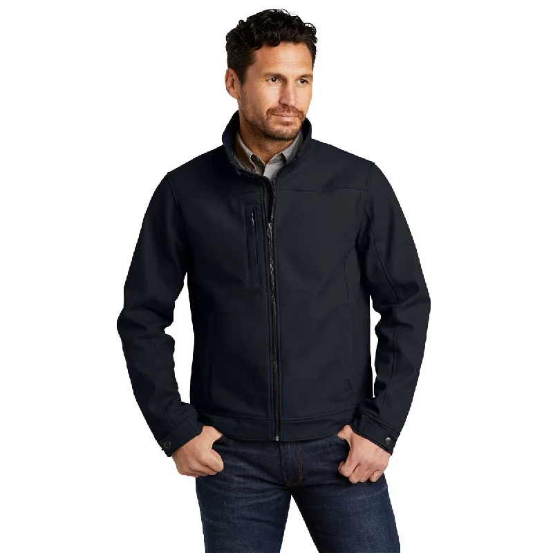 CornerStone Men's Navy Blue Duck Bonded Soft Shell Jacket