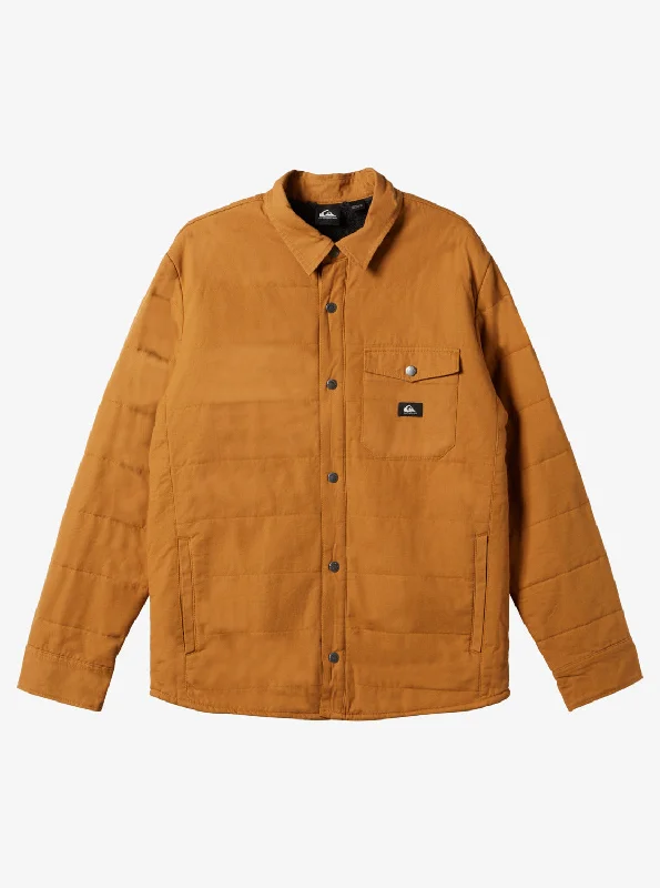 Downrail Upd Canvas Jacket - Bone Brown