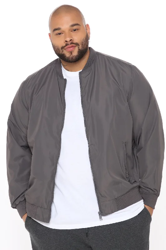 Eddie Bomber Jacket - Charcoal