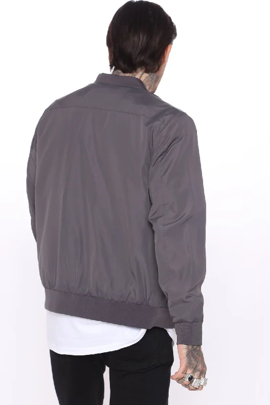 Eddie Bomber Jacket - Charcoal