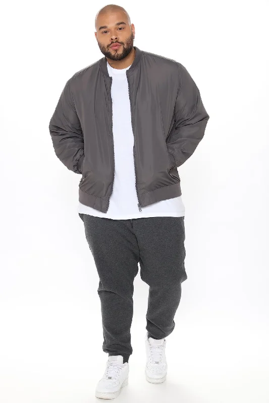 Eddie Bomber Jacket - Charcoal