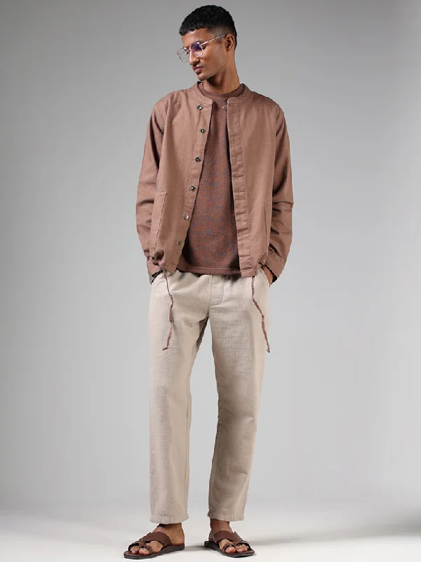 ETA Brown Relaxed-Fit Jacket