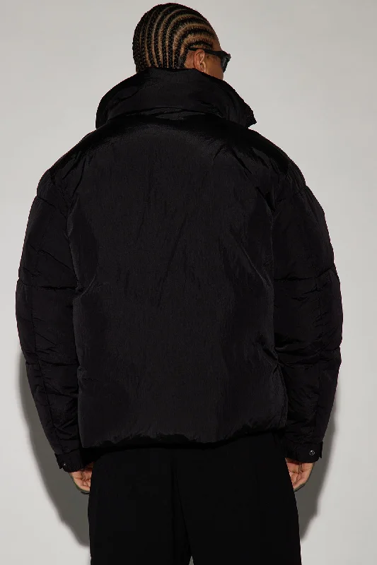 Fairmont Nylon Puffer Jacket - Black