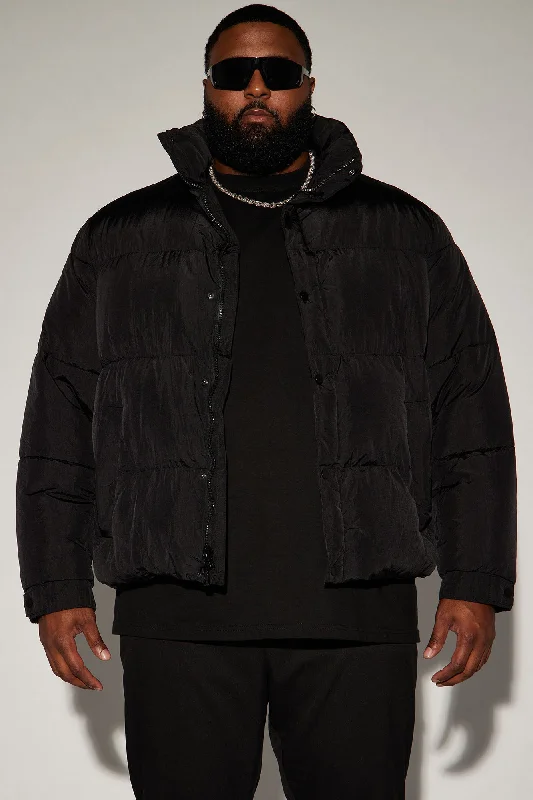 Fairmont Nylon Puffer Jacket - Black