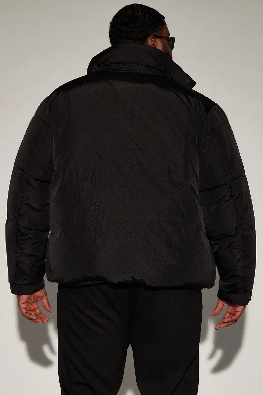 Fairmont Nylon Puffer Jacket - Black