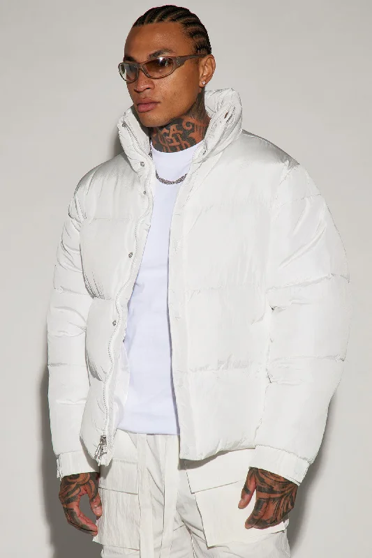 Fairmont Nylon Puffer Jacket - White