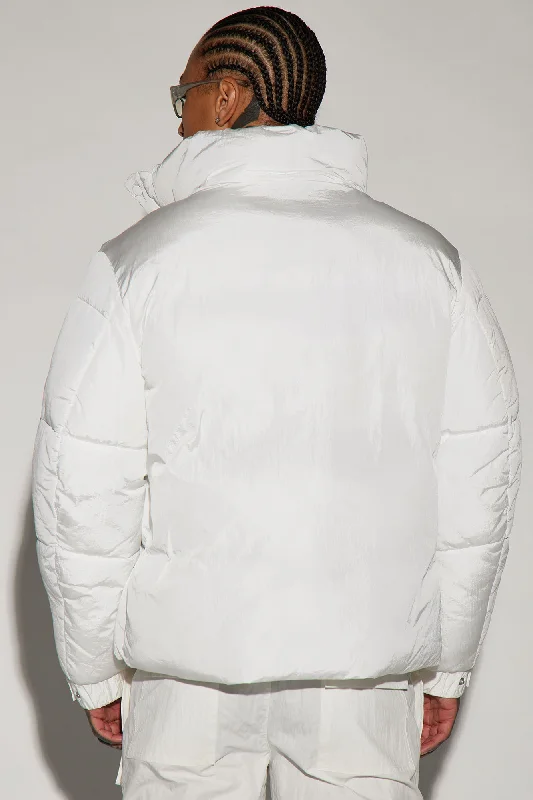 Fairmont Nylon Puffer Jacket - White