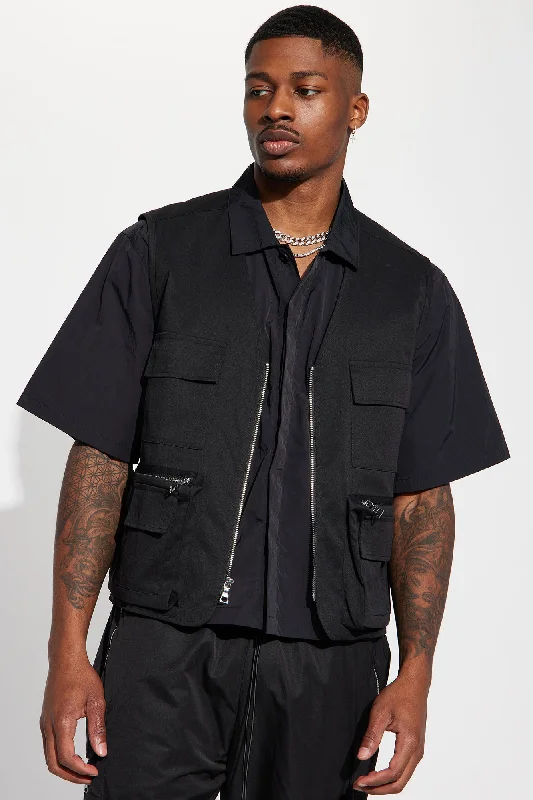 Feel Fantastic Tactical Cargo Vest - Black