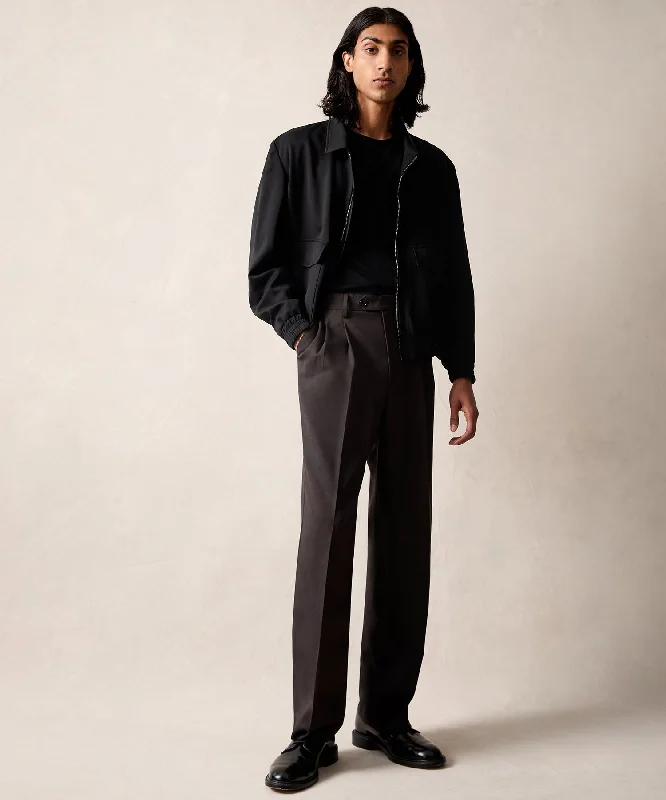 Italian Gabardine Grant Jacket in Black