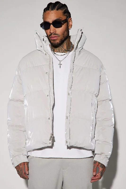 Garvey Puffer Jacket - Grey