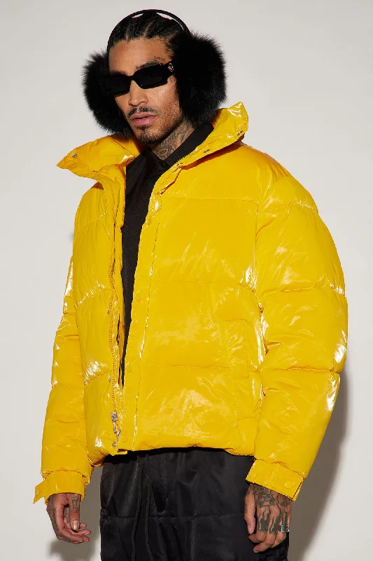 Garvey Puffer Jacket - Yellow