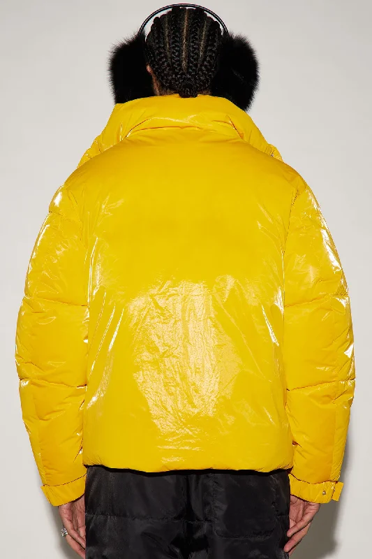 Garvey Puffer Jacket - Yellow