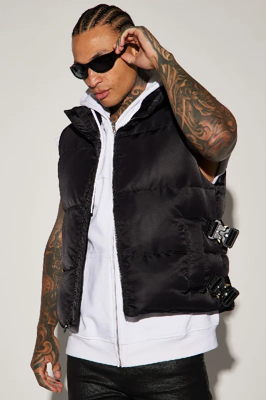 Geneva Puffer Vest - Black