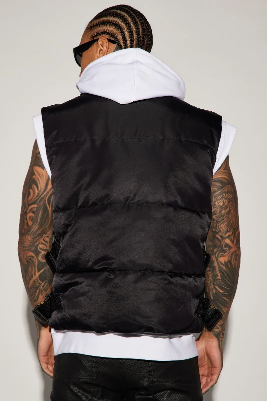 Geneva Puffer Vest - Black