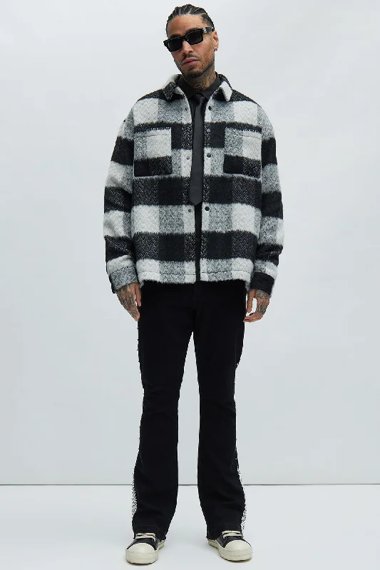 Halfdome Mohair Oversized Shirt - Black/White