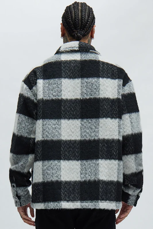 Halfdome Mohair Oversized Shirt - Black/White