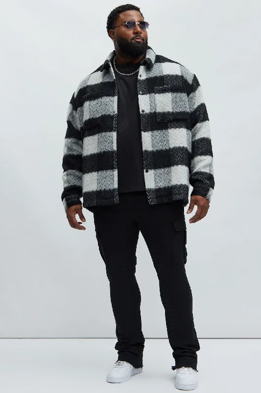 Halfdome Mohair Oversized Shirt - Black/White