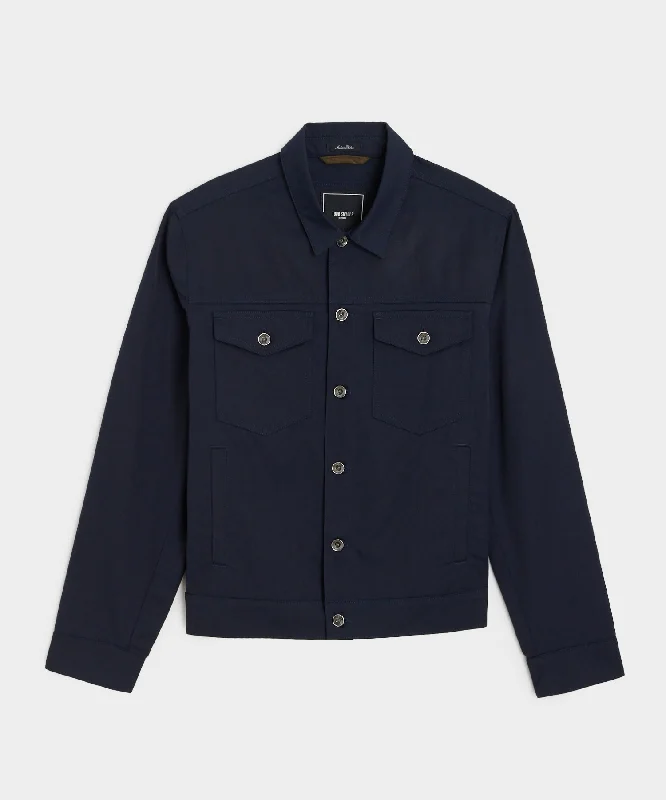 Italian Lightweight Dylan Jacket in Navy