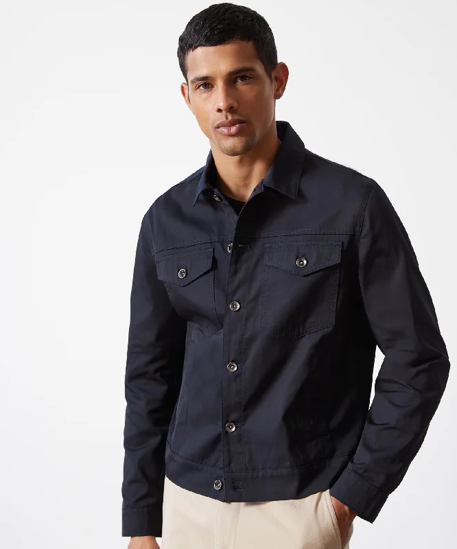 Italian Lightweight Dylan Jacket in Navy