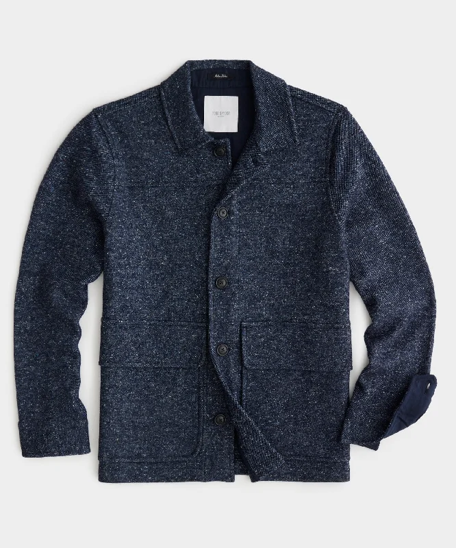 Italian Wool Jacket in Navy