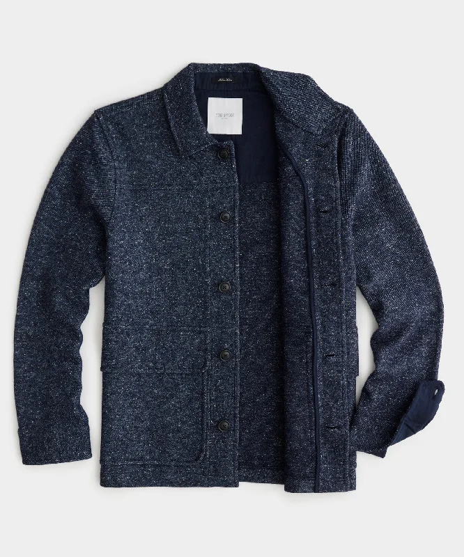 Italian Wool Jacket in Navy