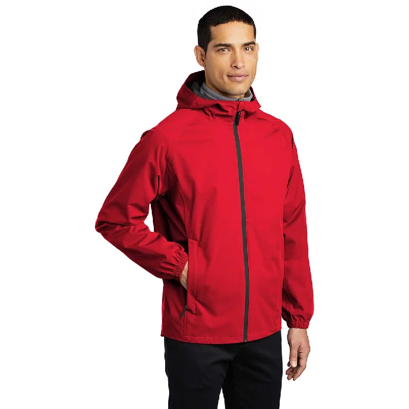 Port Authority Men's Deep Red Essential Rain Jacket