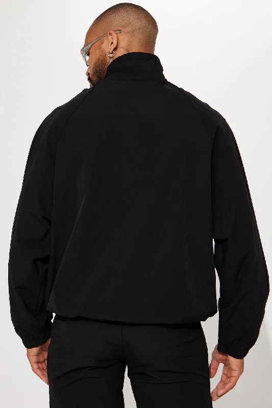 Keep It Up Nylon Anorak Jacket - Black