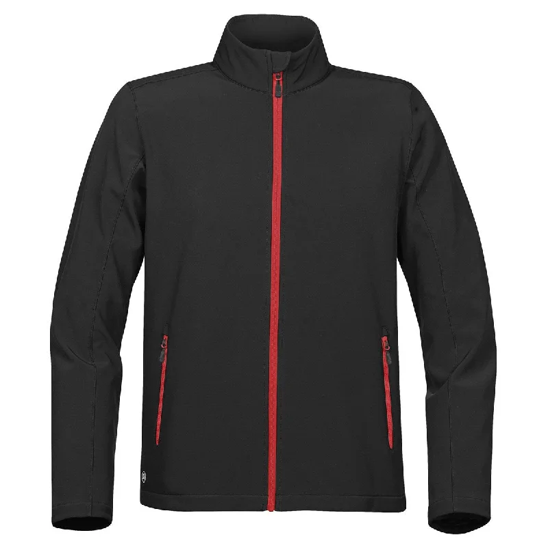 Stormtech Men's Black/Bright Red Orbiter Softshell