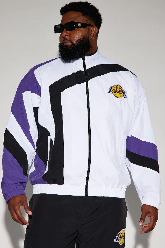 Lakers Hood Star Jacket - White/combo