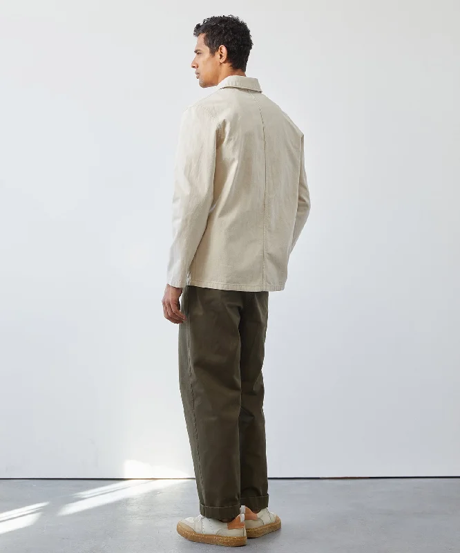 Lightweight Japanese Selvedge Chore Coat in Canvas