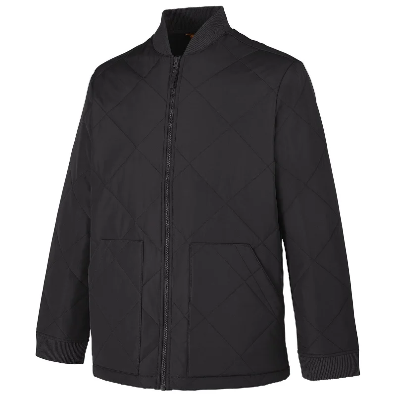 Harriton Men's Dark Charcoal Dockside Insulated Utility Jacket