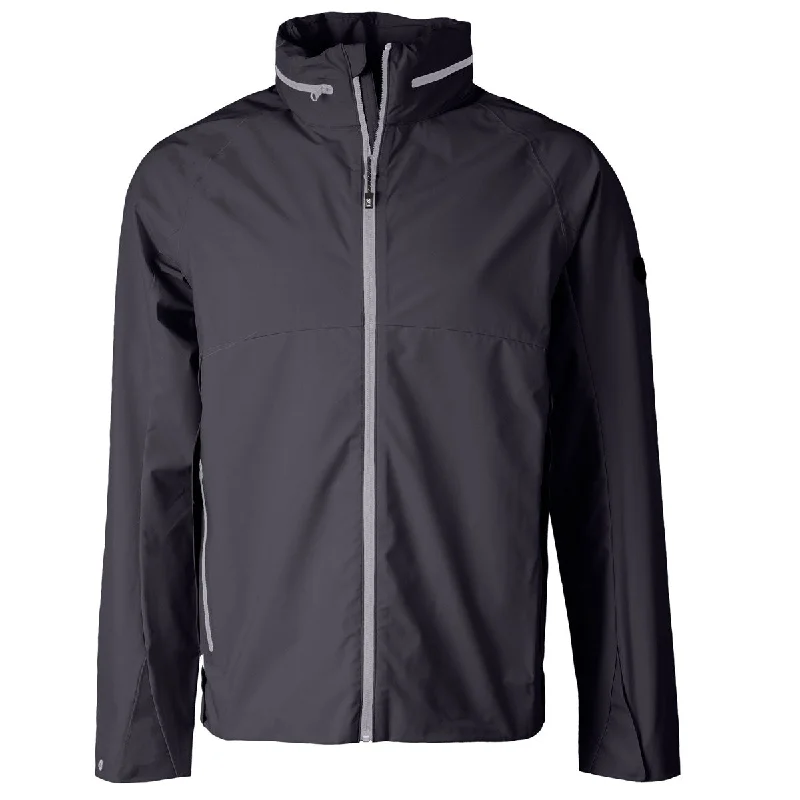 Cutter & Buck Men's Obsidian Vapor Water Repellent Stretch Full Zip Rain Jacket