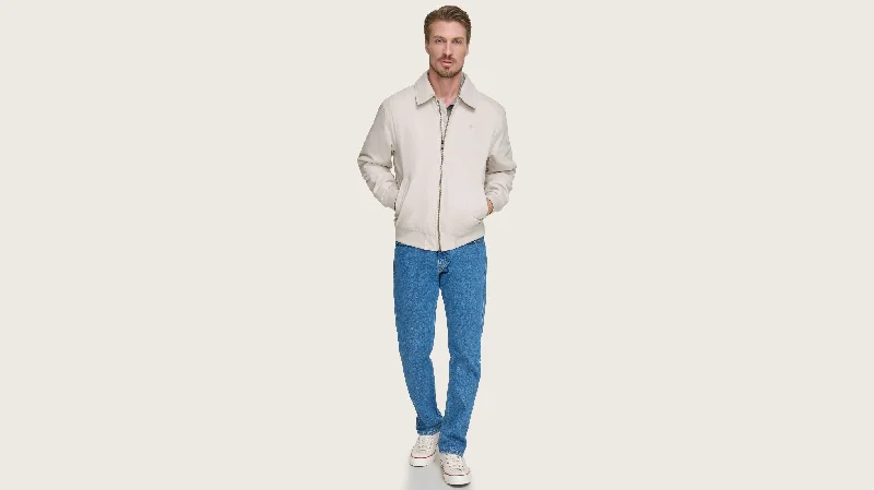 Microtwill Relaxed Bomber Jacket