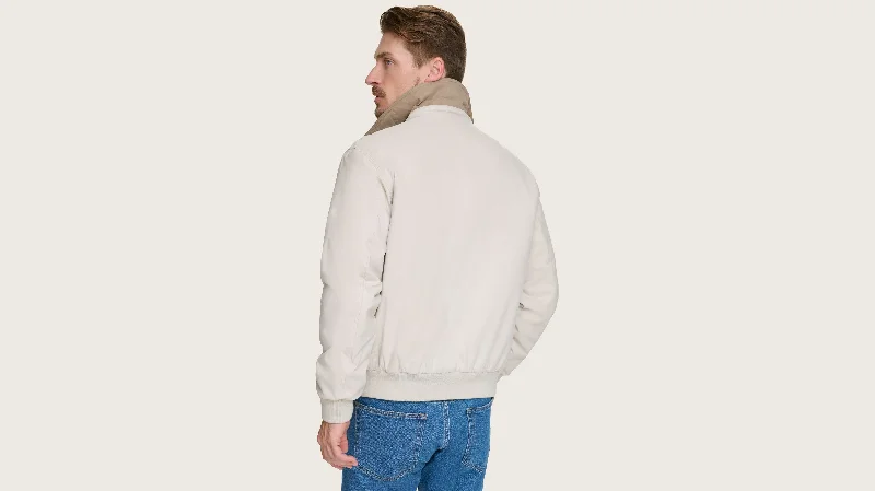 Microtwill Relaxed Bomber Jacket