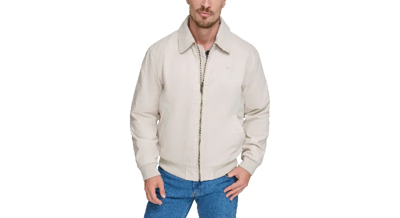 Microtwill Relaxed Bomber Jacket