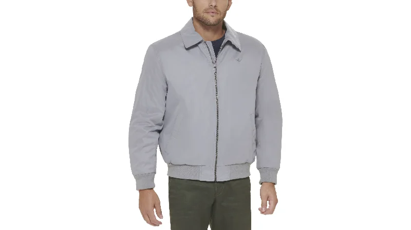 Microtwill Relaxed Laydown Collar Bomber