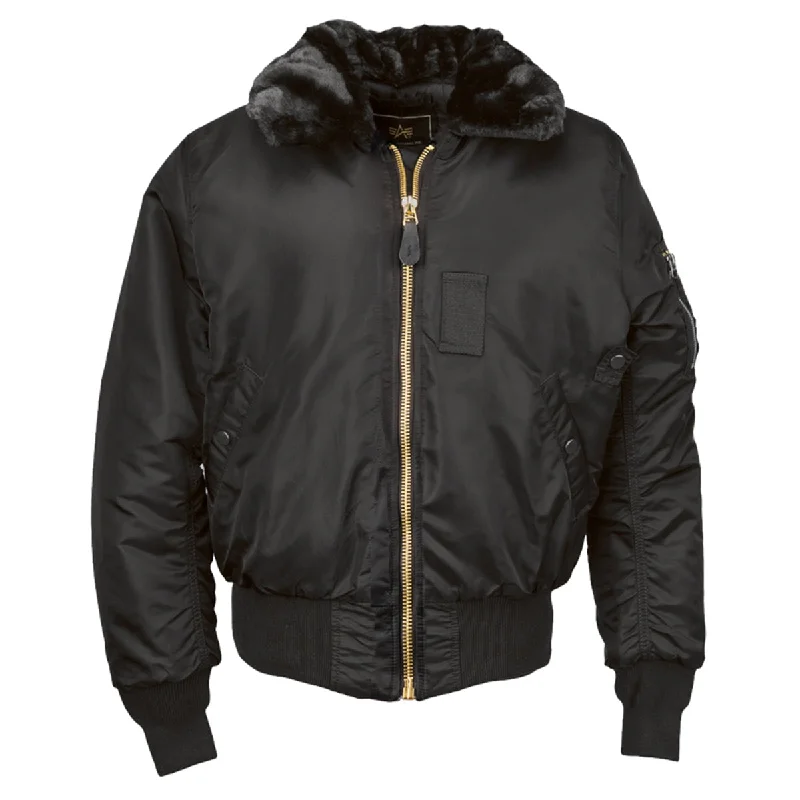 Alpha Industries Men's Black B-15 Flight Jacket