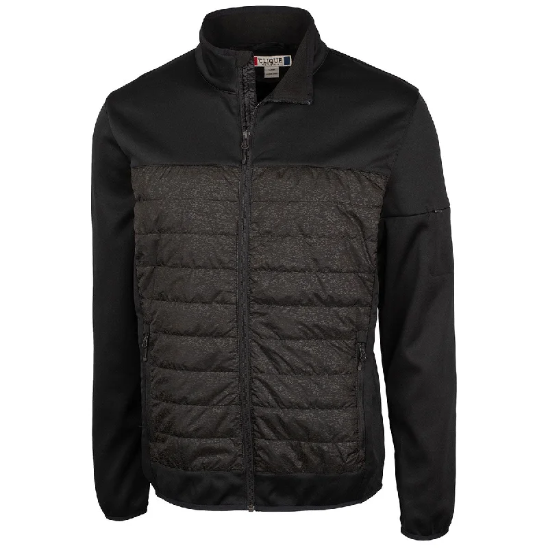 Clique Men's Black Fiery Hybrid Jacket