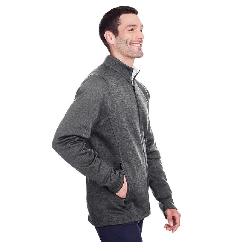 North End Men's Carbon Heather/Black Flux 2.0 Full-Zip Jacket