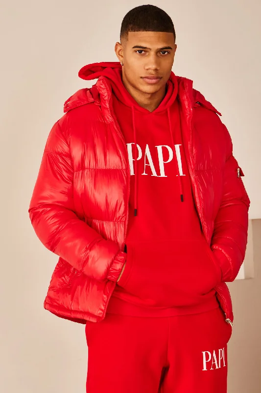 Nixer Puffer Jacket - Red