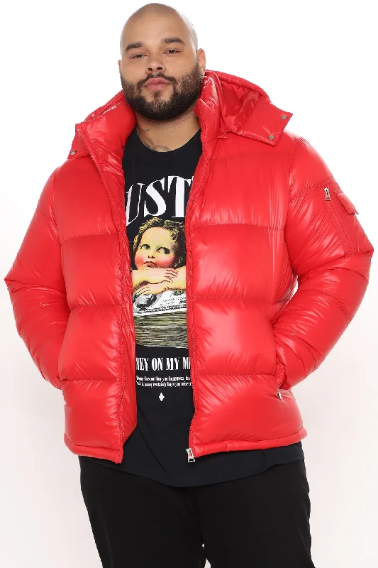 Nixer Puffer Jacket - Red