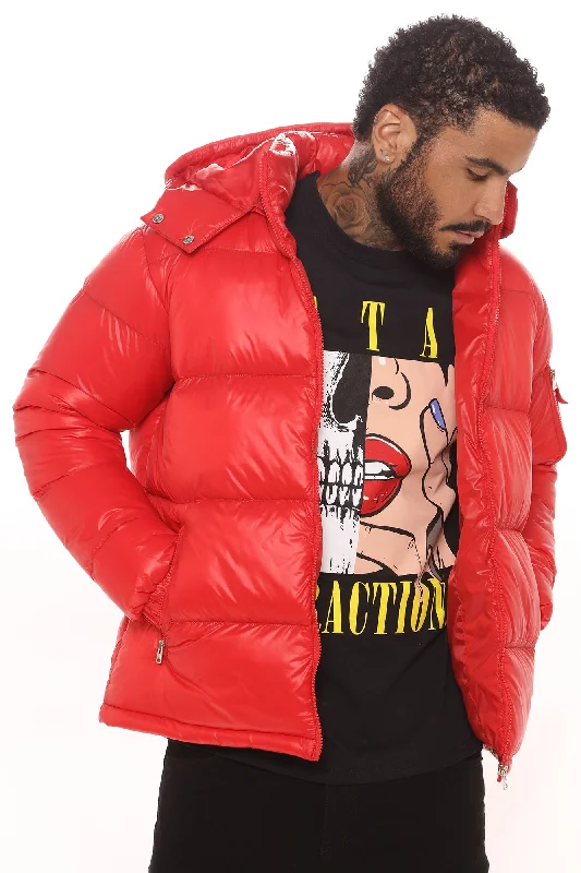 Nixer Puffer Jacket - Red