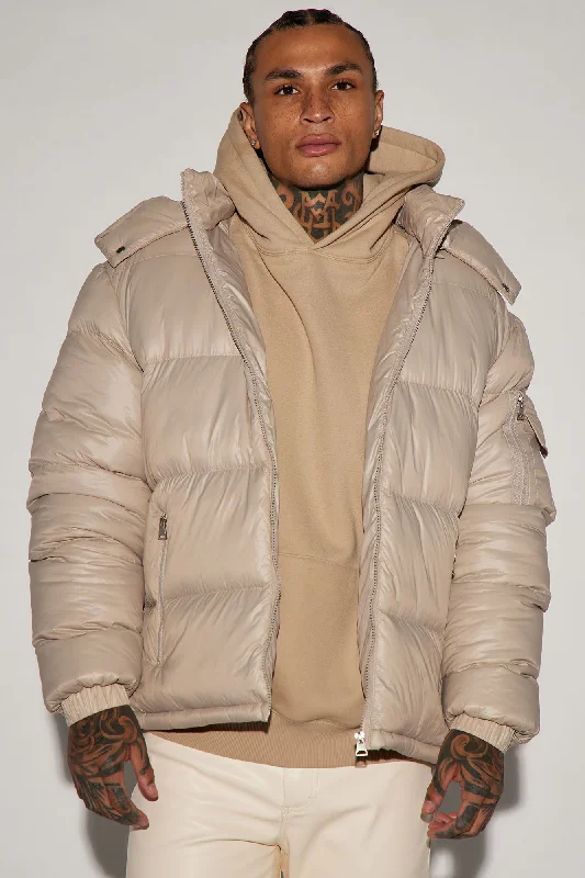 Nixer Puffer Jacket - Tan