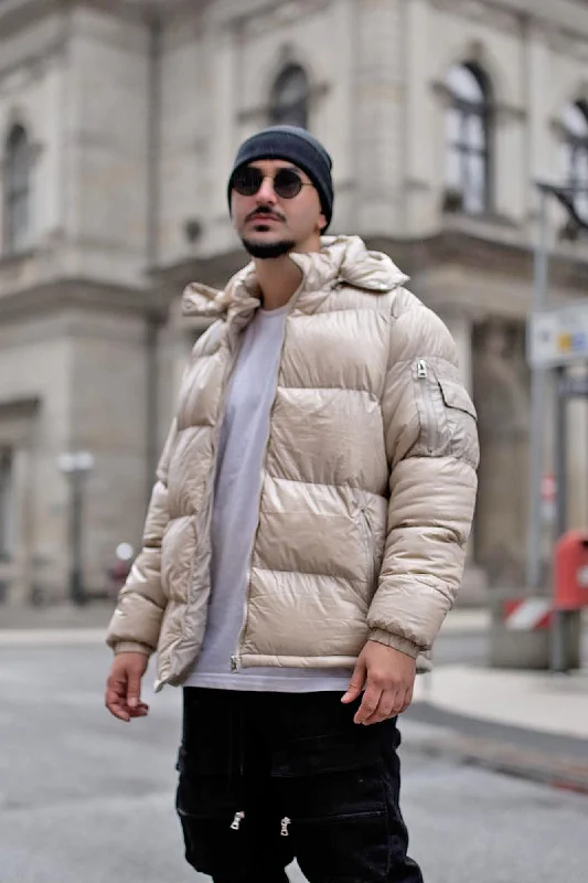 Nixer Puffer Jacket - Tan