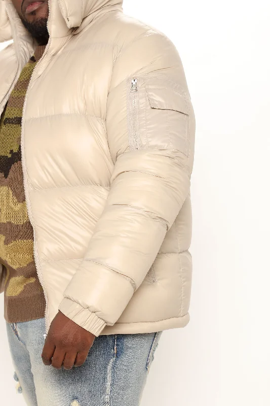 Nixer Puffer Jacket - Tan