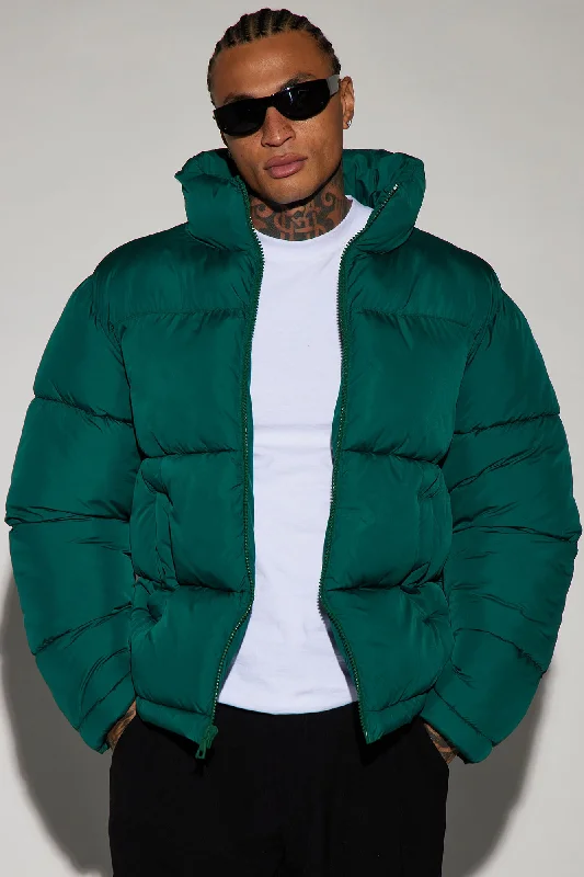 Nothing Compares Puffer Jacket - Kelly Green