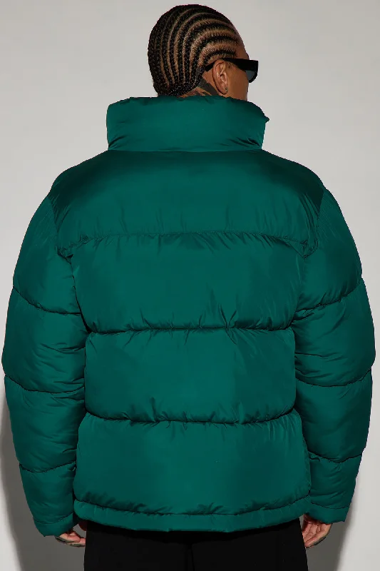 Nothing Compares Puffer Jacket - Kelly Green