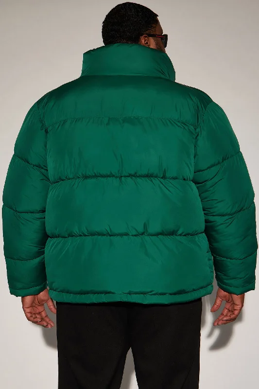 Nothing Compares Puffer Jacket - Kelly Green