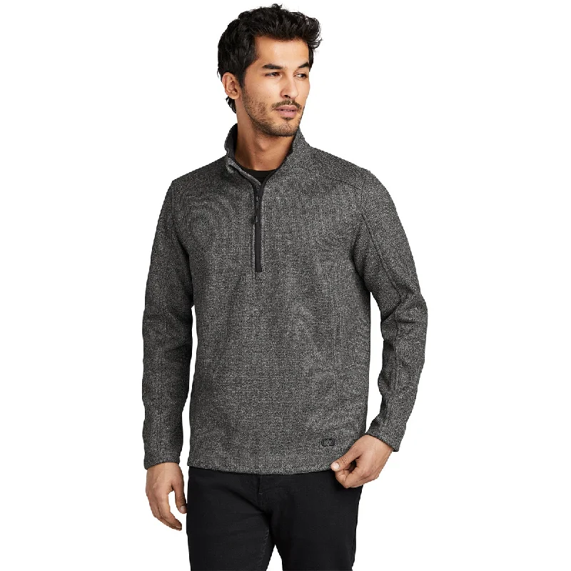 OGIO Men's Diesel Grey Heather Grit Fleece 1/2-Zip